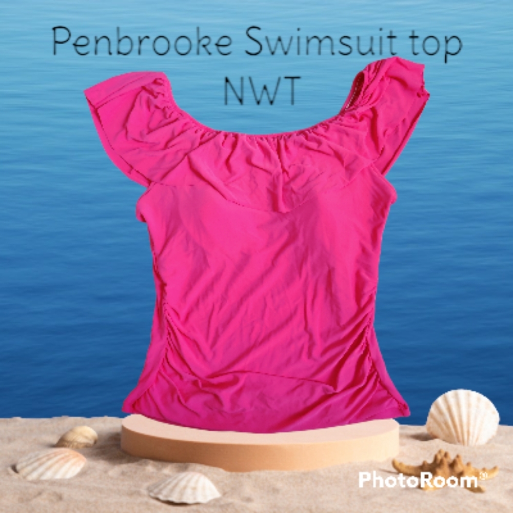 👙 Penbrooke Women's Swimsuit top, size 14 NWT